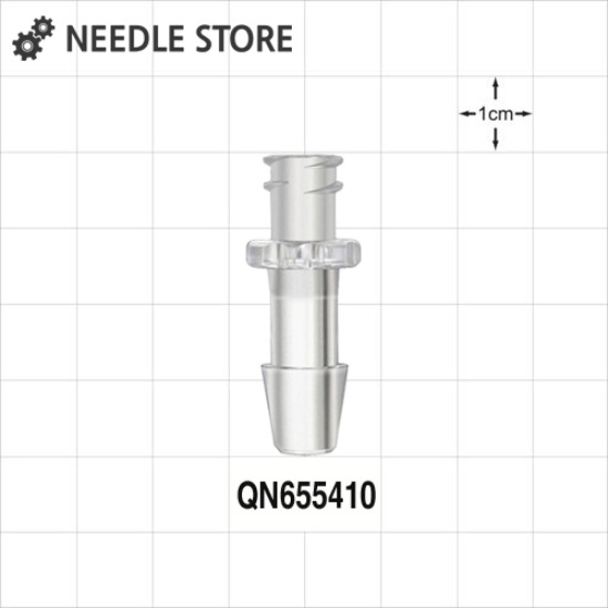 [QN655410] 실린저 루어락 튜빙 커넥터 (ABS) 내경6.4mm적합